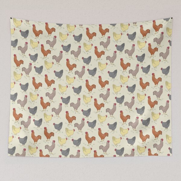 Item preview, chicken hand drawn designed and sold by lauricecmd.