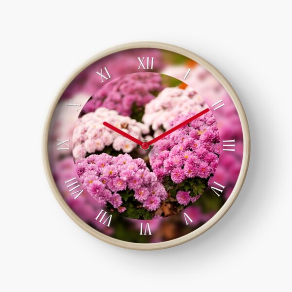 Item preview, Pink chrysanths bunches in park designed and sold by Arletta Cwalina.
