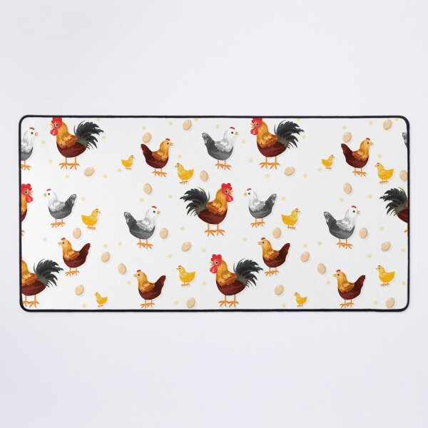 Item preview, chicken with eggs pattern designed and sold by lauricecmd.