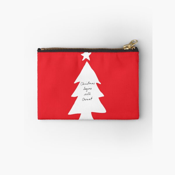 Item preview, Christmas Begins With Christ Art Print on Red designed and sold by lineartdesigns.