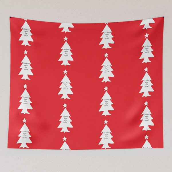 Item preview, Christmas Begins With Christ Art Print on Red designed and sold by lineartdesigns.
