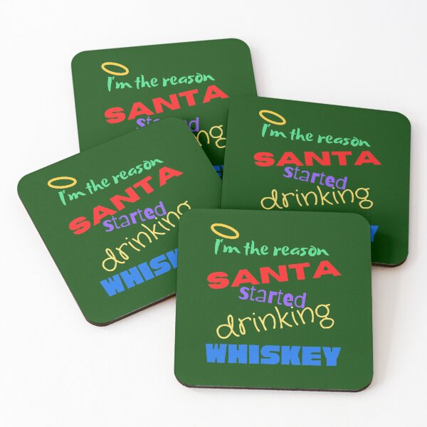 Item preview,  naughty list, im the reason santa started drinking whiskey designed and sold by Pugnaciousprint.