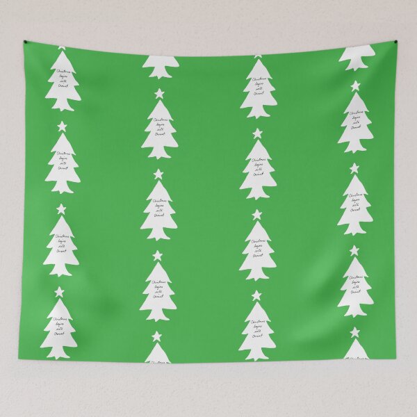 Item preview, Christmas Begins With Christ Art Print on Green designed and sold by lineartdesigns.