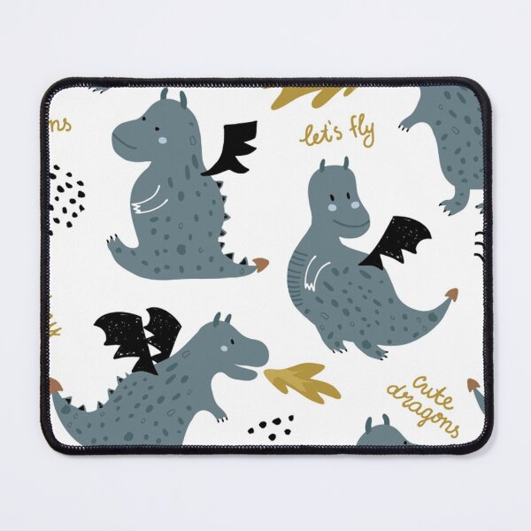 Item preview, Childish seamless pattern with cute dragons designed and sold by lauricecmd.