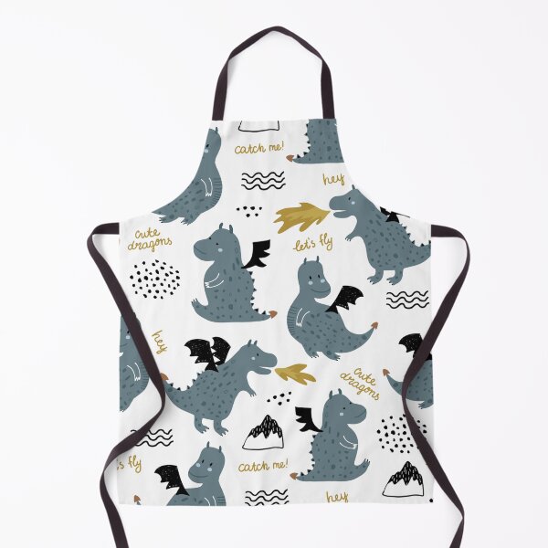 Item preview, Childish seamless pattern with cute dragons designed and sold by lauricecmd.