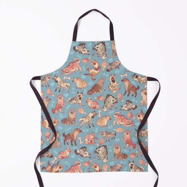 Item preview, Hyenas in cerulean designed and sold by Colordrilos.