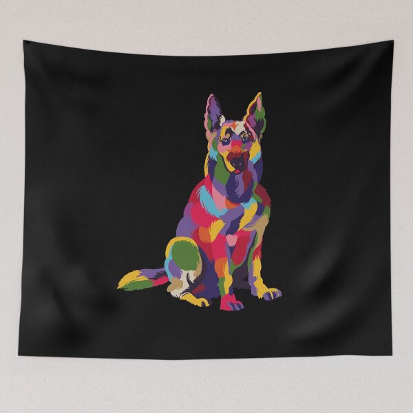 Item preview, Colorful German Shepherd designed and sold by DerSenat.