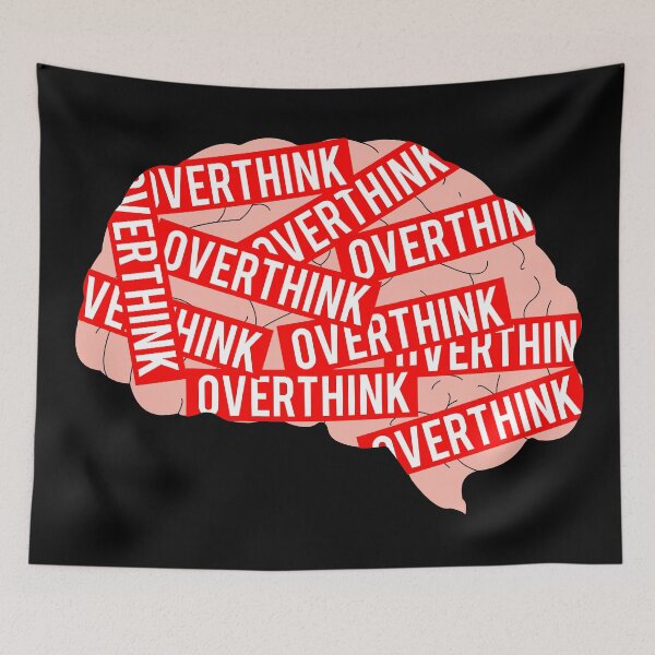 Item preview, Cool Anxiety Graphics For Overthinker - Brain Overthink designed and sold by akina77.