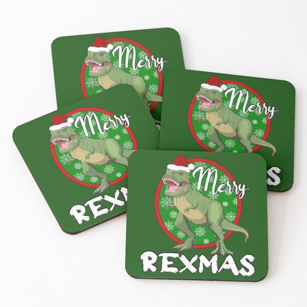 Item preview, Merry Rexmas Christmas Dinosaur TRex Santa Hat designed and sold by Rongway76.