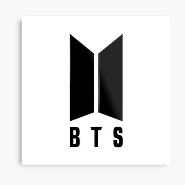 bts logo metal prints redbubble