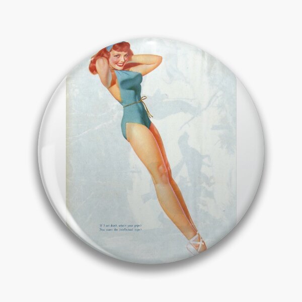 Item preview, George Petty Red-head Vintage Pin-up Poster designed and sold by GGSGetGoodStuff.