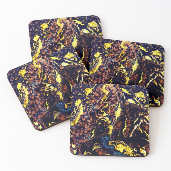 Item preview, Black and gold marble textured  designed and sold by TheSkullArmy.