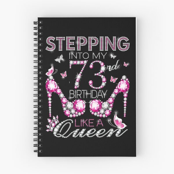 Item preview, Stepping Into My 73rd Birthday Like A queen  73rd birthday Gift Birthday boss Stepping Into My Birthday gift Like A Boss designed and sold by jojocat90.
