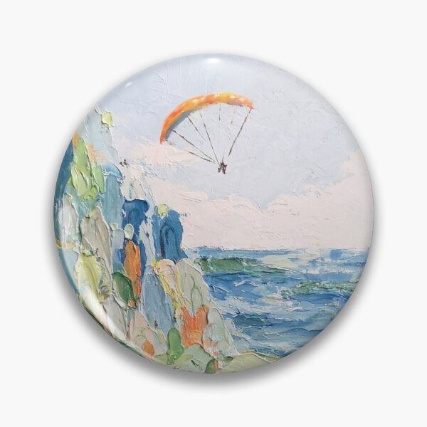 Item preview, Paragliding oil painting designed and sold by lingmuki.