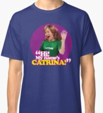 Hi! My name's Catrina - Pink Windmill Kids Classic T-Shirt