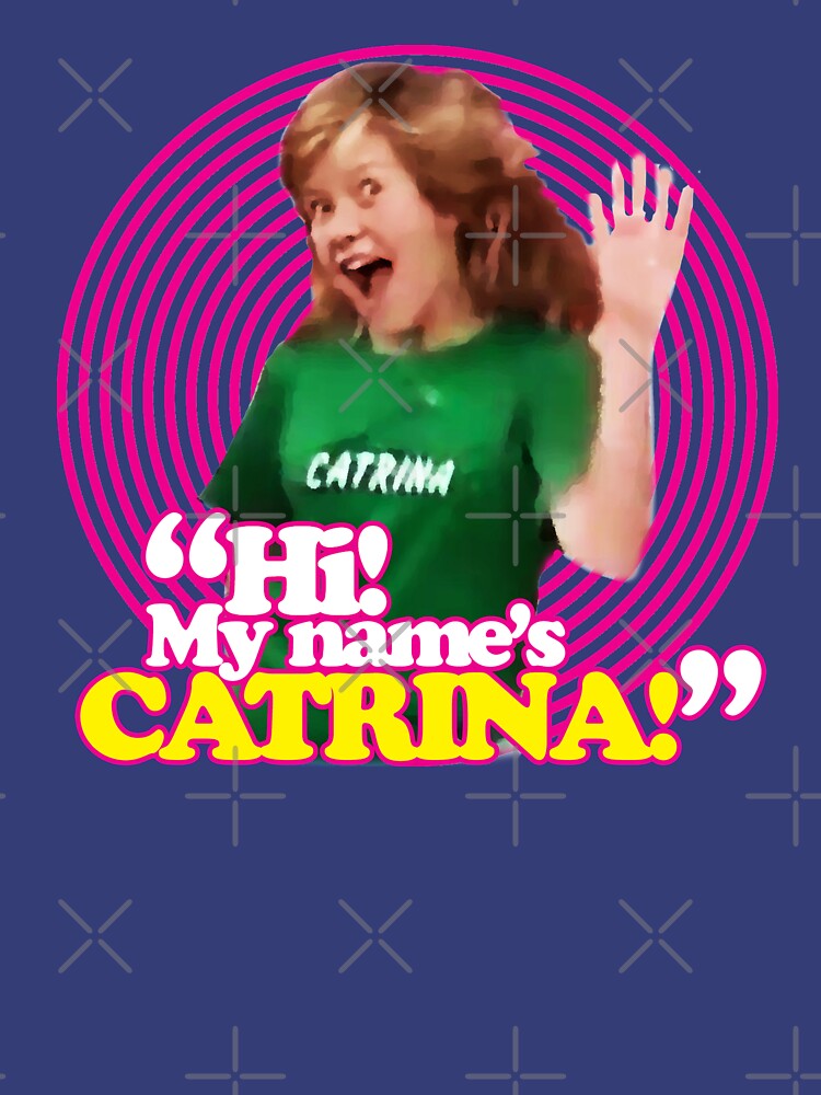 "Hi! My name's Catrina - Pink Windmill Kids" T-shirt by zenorac7