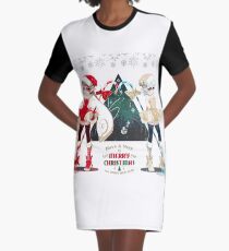 dual greeting Graphic T-Shirt Dress
