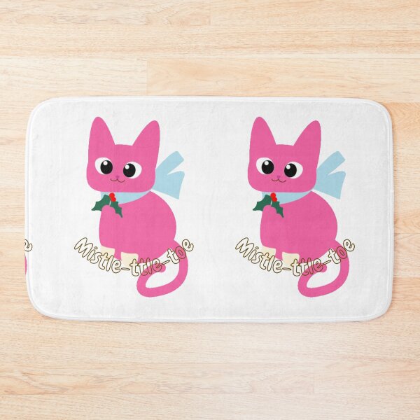 Item preview, Cute Cat with Mistletoe collar - Christmas designed and sold by iamwowie.