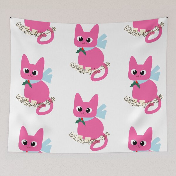 Item preview, Cute Cat with Mistletoe collar - Christmas designed and sold by iamwowie.