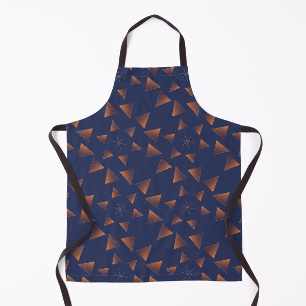 Item preview, Golden nights. Circular placed triangles in gradient gold orange brown. Dark blue font designed and sold by SparkleandSmile.