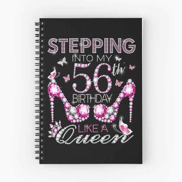Item preview, Stepping Into My 56th Birthday Like A queen  56th birthday Gift Birthday boss Stepping Into My Birthday gift Like A Boss designed and sold by jojocat90.