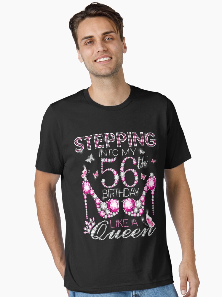 Queen Stepping Into My 55th Birthday Like A Boss Born 1965 T-Shirt
