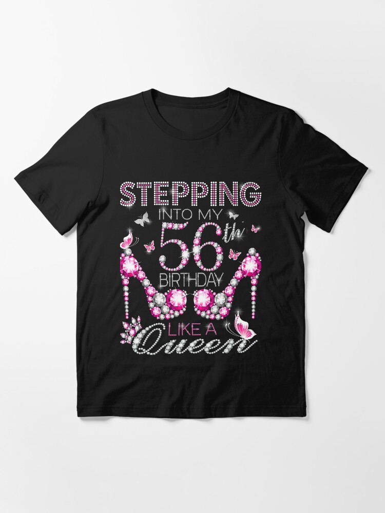 Queen Stepping Into My 55th Birthday Like A Boss Born 1965 T-Shirt