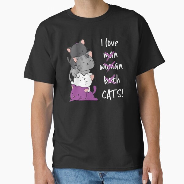 Item preview, Kawaii Catpile with Text - LGBTQ Asexual Pride for Ace  designed and sold by Irene Koh.