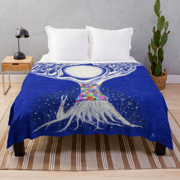 Item preview, Winter Wrapped White Moon Tree designed and sold by JzArt.