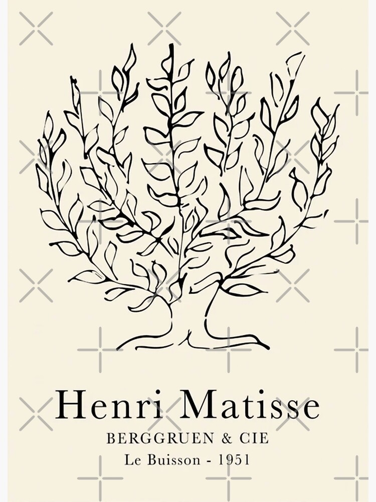 Henri Matisse - Tree 1951 Vintage Premium Matte Vertical Poster sold by ...