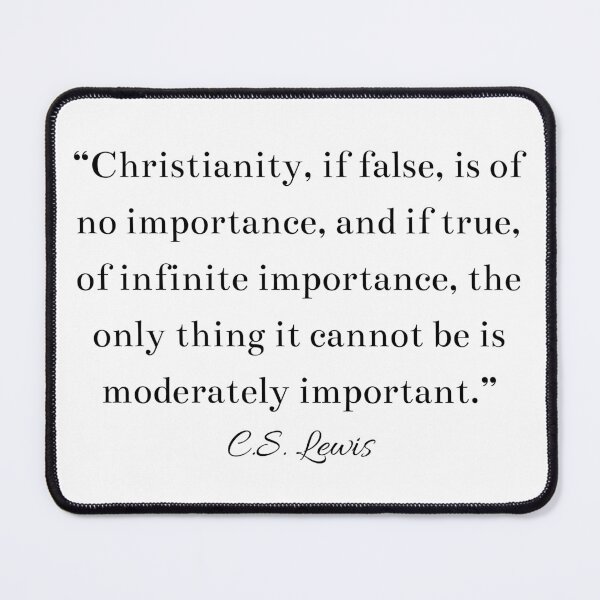 Item preview, CS Lewis Inspirational Christian Quote designed and sold by HoeneShirts.