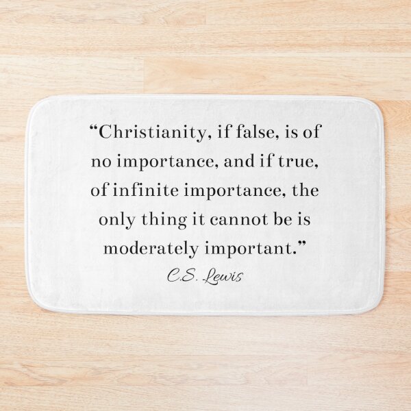 Item preview, CS Lewis Inspirational Christian Quote designed and sold by HoeneShirts.
