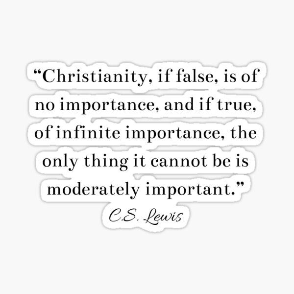 Item preview, CS Lewis Inspirational Christian Quote designed and sold by HoeneShirts.
