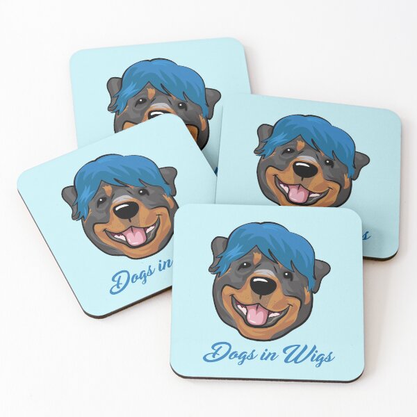 Item preview, Dogs in Wigs - Funny Rottweiler designed and sold by Andantino.