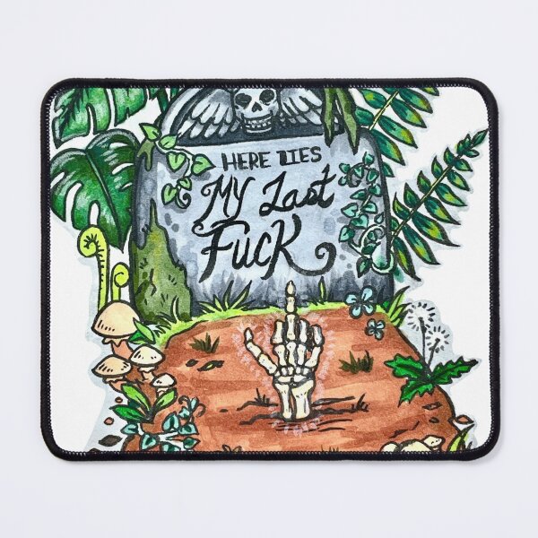 Item preview, “HERE LIES MY LAST CARE” designed and sold by VonaMay.