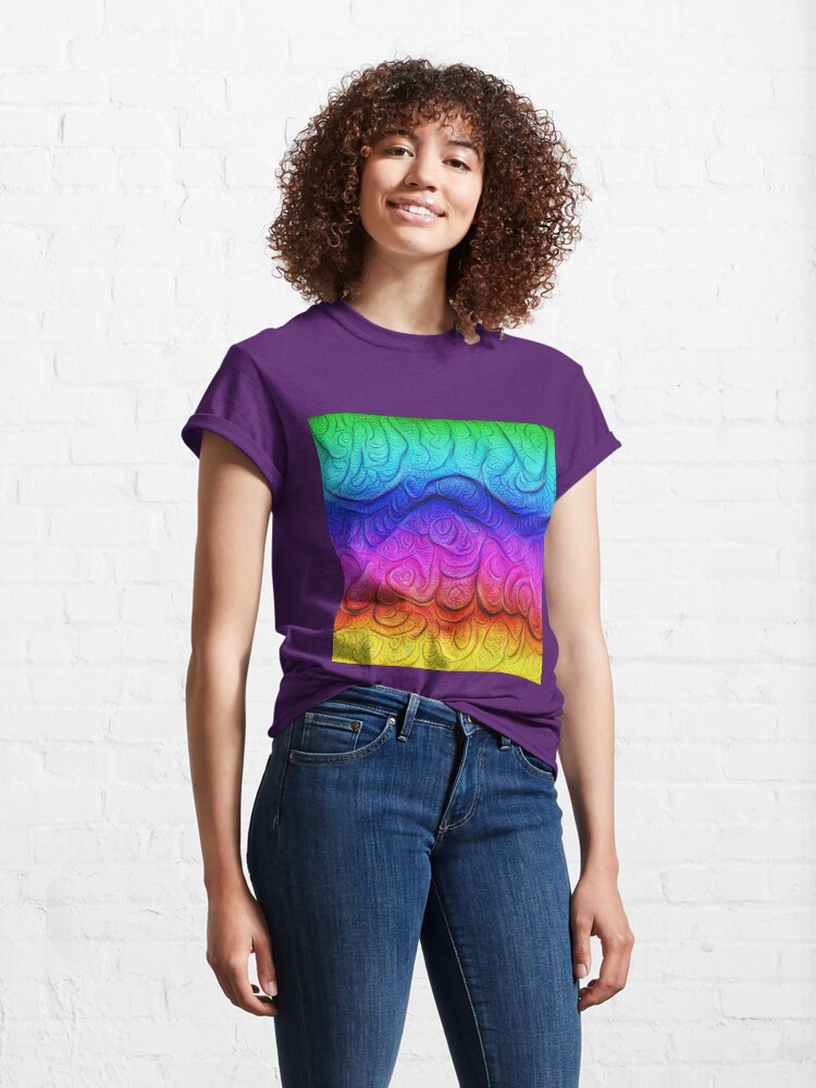 Alternate view of Color Foam levels #DeepDream Classic T-Shirt