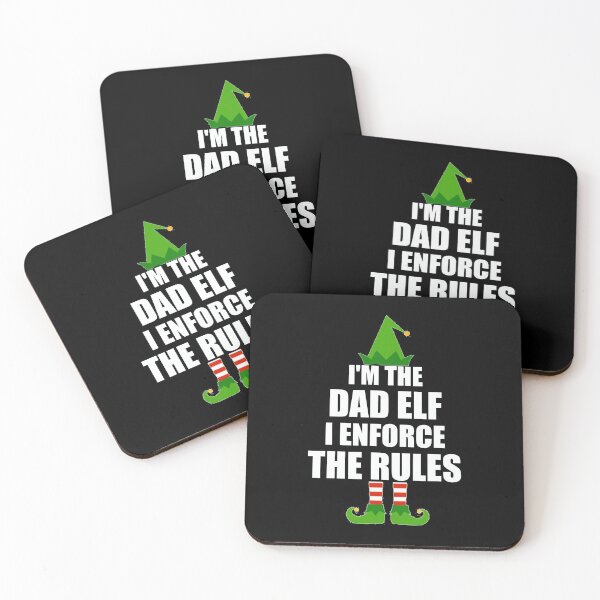 Item preview, I'm The Dad Elf I Enforce The Rules print designed and sold by TopRatedDesigns.