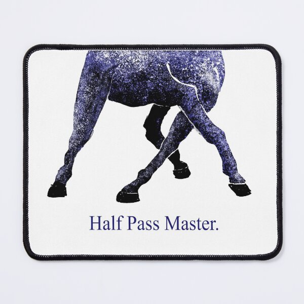 Item preview, Dressage - Half Pass Master. blue horse designed and sold by BasicClear.