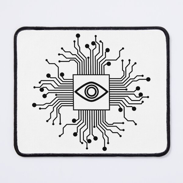 Item preview, Cyber Logo - Future Black on White Version designed and sold by MaesterAemon.