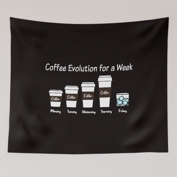 Item preview, Coffee Evolution for a Week designed and sold by T-ShirtGuy.