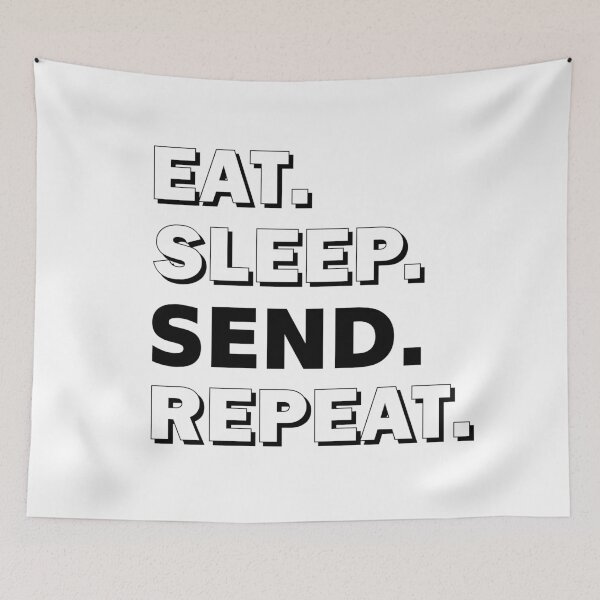 Item preview, Eat Sleep Send Repeat designed and sold by zebi24.