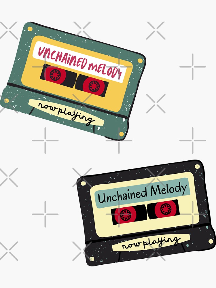 "Flowers From 1970 Unchained Melody Combo Casette Retro" Sticker for Sale by Mochabonk Redbubble