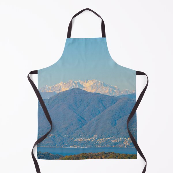 Item preview, Snow-capped Mountain Peak Monte Rosa and Alpine Lake Maggiore in a Sunny Day designed and sold by Mats Silvan.