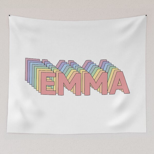 Item preview, EMMA name personalized retro designed and sold by allysmar.