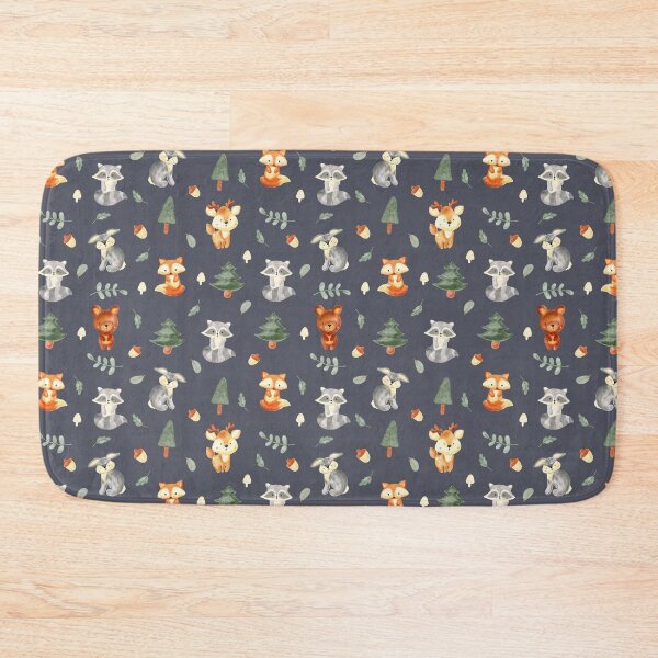 Item preview, Woodland baby creatures | dark background designed and sold by Harpley Design Studio.