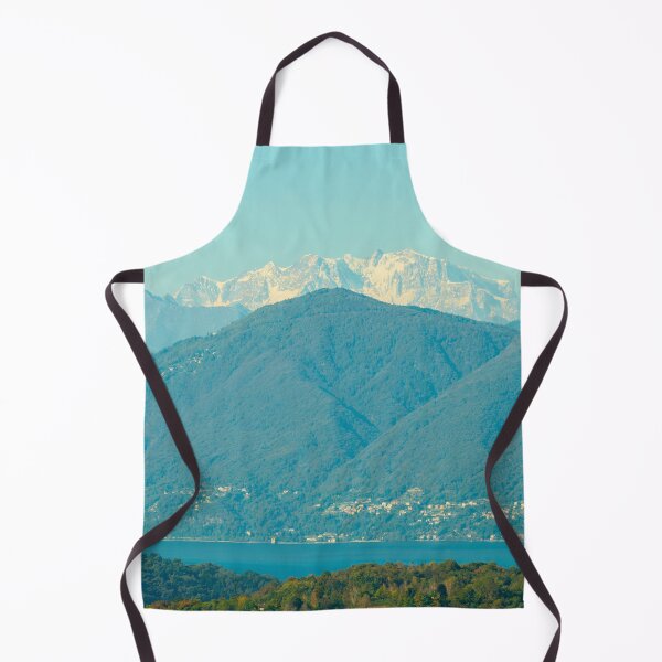 Item preview, Snow-capped Mountain Peak Monte Rosa and Alpine Lake Maggiore in a Sunny Day designed and sold by Mats Silvan.