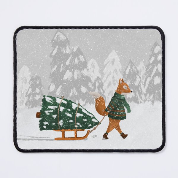 Item preview, fox in the snow designed and sold by delphine vesque.