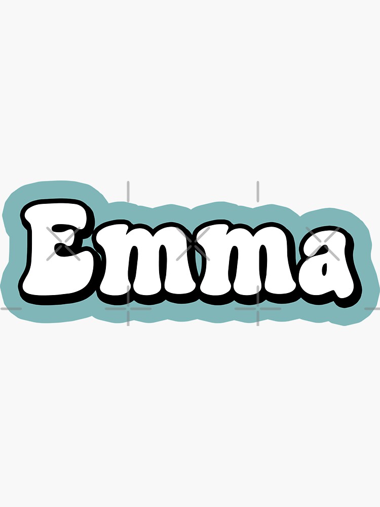 Sticker for Sale mit EMMA Name personalisiert bunt von allysmar