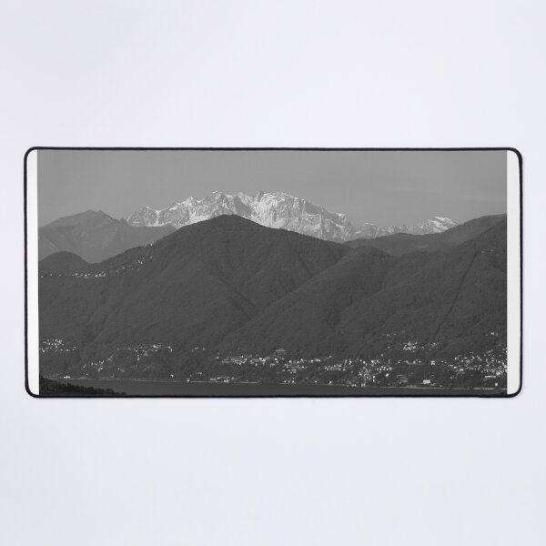 Item preview, Snow-capped Mountain Peak Monte Rosa and Alpine Lake Maggiore in a Sunny Day designed and sold by Mats Silvan.