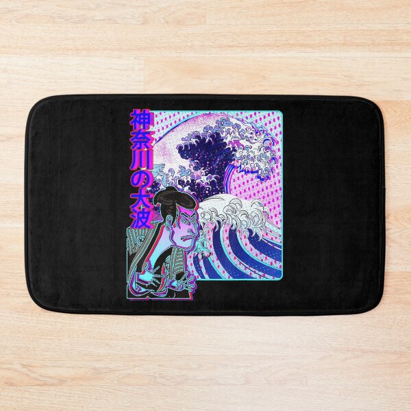 Item preview, Samurai w Great Japan Wave Kanagawa Japanese Writing Kanji  designed and sold by haninexxh1.
